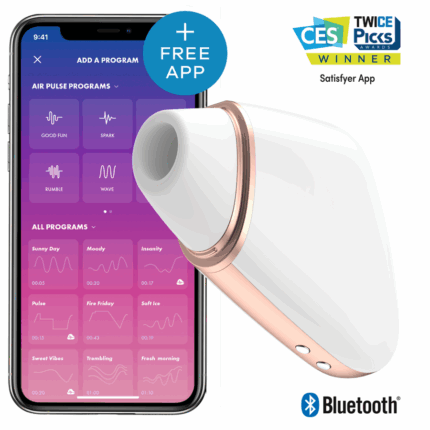 SATISFYER - LOVE TRIANGLE ESTIMULADOR Y VIBRADOR BLANCO - CandyHot - Foto 1