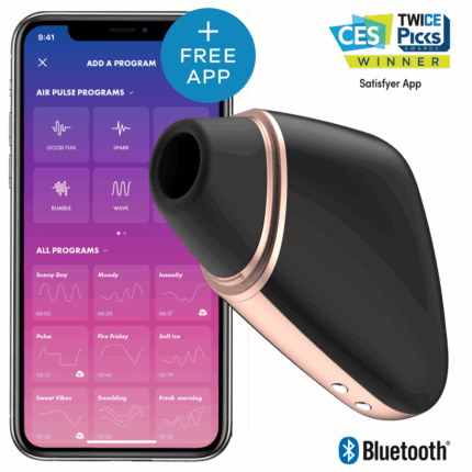 SATISFYER - LOVE TRIANGLE ESTIMULADOR Y VIBRADOR NEGRO - CandyHot - Foto 1