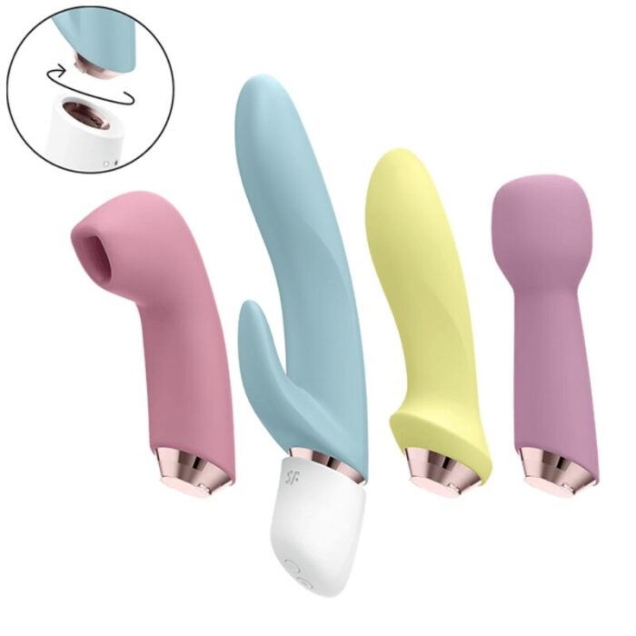 SATISFYER - MARVELOUS FOUR SET VIBRADOR & SUCCIONADOR - CandyHot - Foto 3