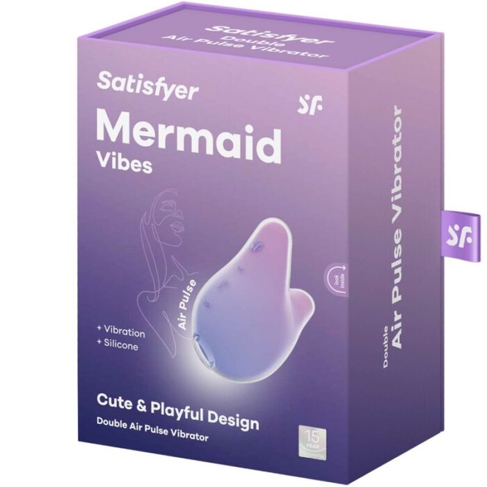 SATISFYER - MERMAID VIBES ESTIMULADOR & VIBRADOR VIOLETA Y ROSA - CandyHot - Foto 6