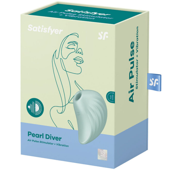 SATISFYER - PEARL DIVER ESTIMULADOR Y VIBRADOR VERDE - CandyHot - Foto 4