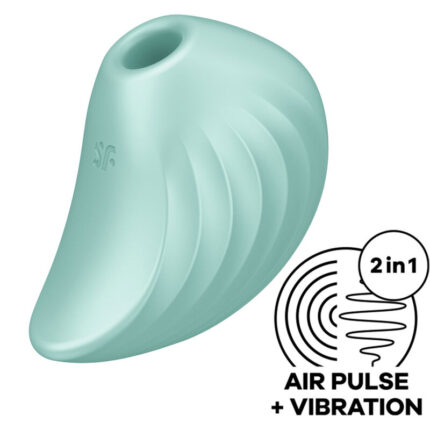 SATISFYER - PEARL DIVER ESTIMULADOR Y VIBRADOR VERDE - CandyHot - Foto 1