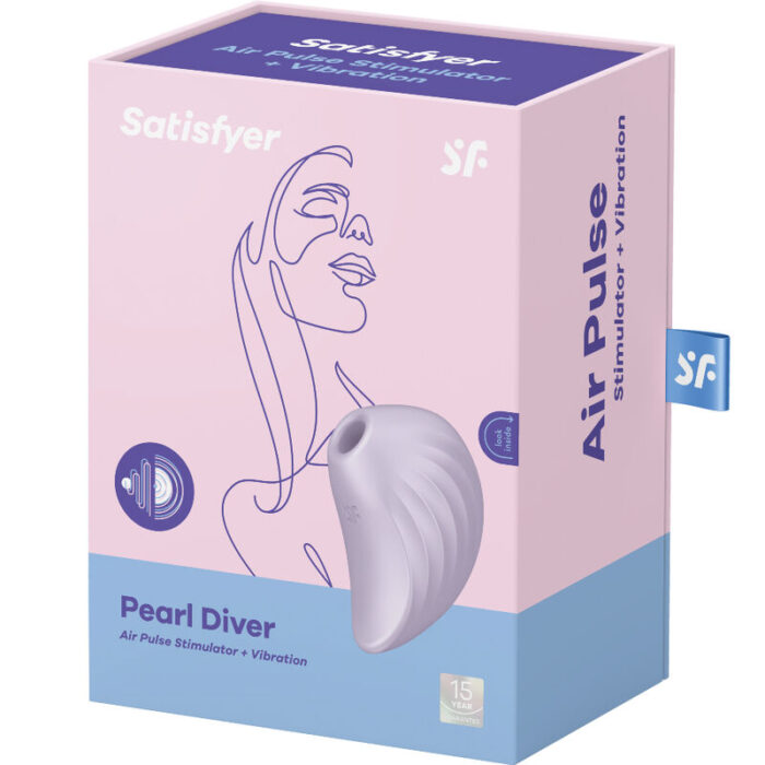 SATISFYER - PEARL DIVER ESTIMULADOR Y VIBRADOR VIOLETA - CandyHot - Foto 4