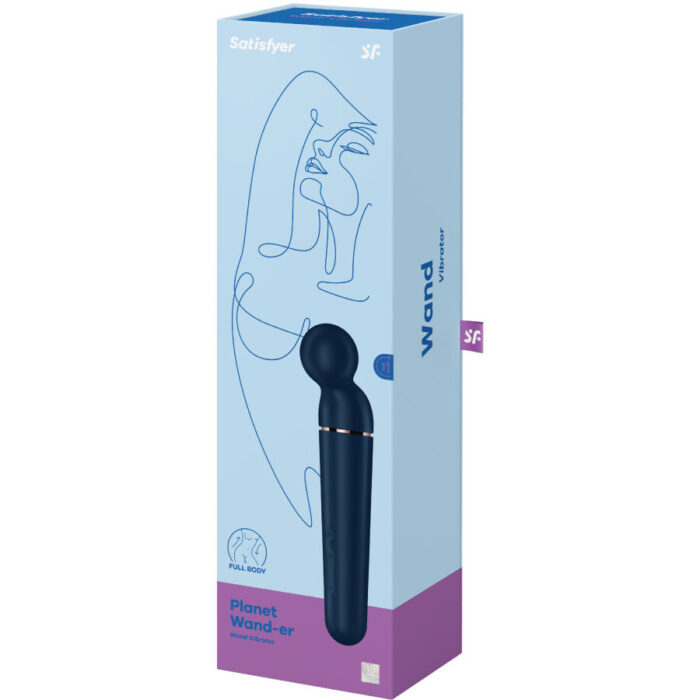 SATISFYER - PLANET WAND-ER MASAJEADOR VIBRADOR AZUL - CandyHot - Foto 6