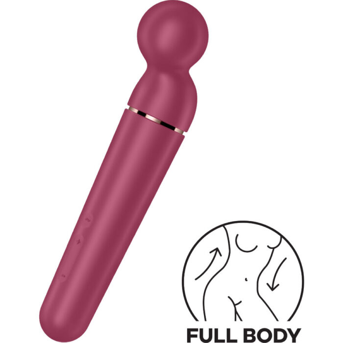 SATISFYER - PLANET WAND-ER MASAJEADOR VIBRADOR BERRY - CandyHot - Foto 5