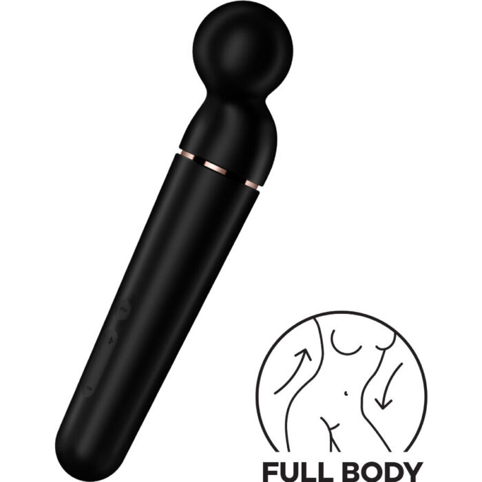 SATISFYER - PLANET WAND-ER MASAJEADOR VIBRADOR NEGRO - CandyHot - Foto 5