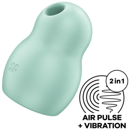 SATISFYER - PRO TO GO 1 ESTIMULADOR Y VIBRADOR DOBLE VERDE - CandyHot - Foto 1