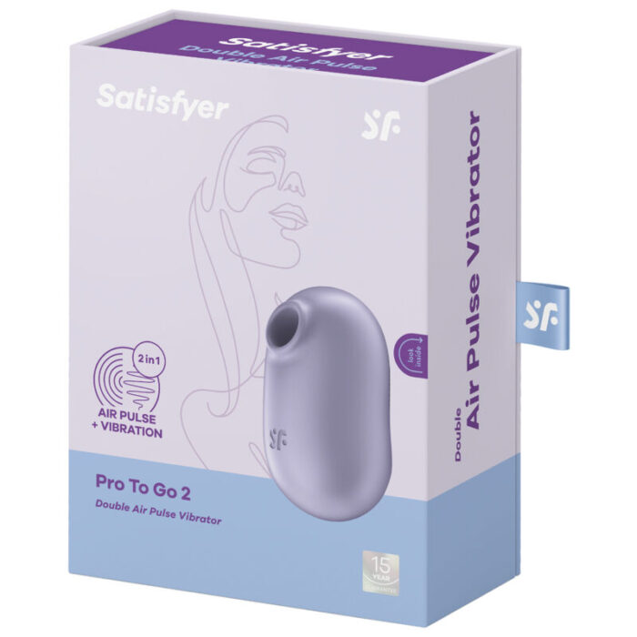 SATISFYER - PRO TO GO 2 ESTIMULADOR Y VIBRADOR DOBLE VIOLETA - CandyHot - Foto 5
