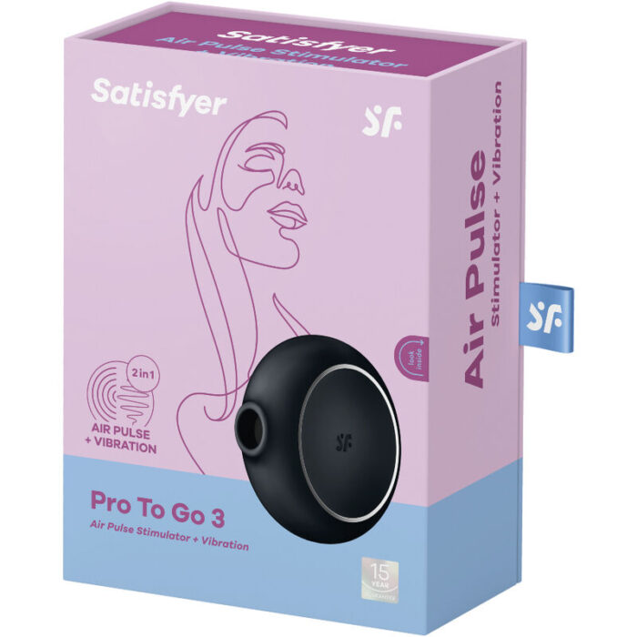 SATISFYER - PRO TO GO 3 ESTIMULADOR Y VIBRADOR DOBLE NEGRO - CandyHot - Foto 5