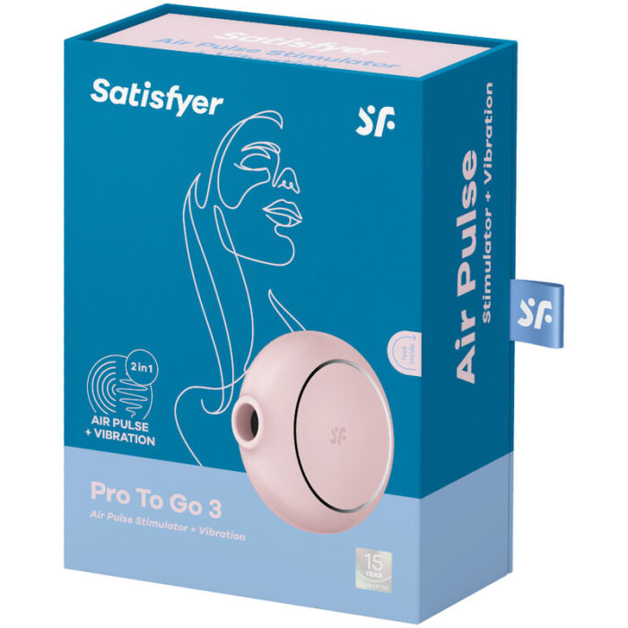 SATISFYER - PRO TO GO 3 ESTIMULADOR Y VIBRADOR DOBLE ROSA - CandyHot - Foto 5