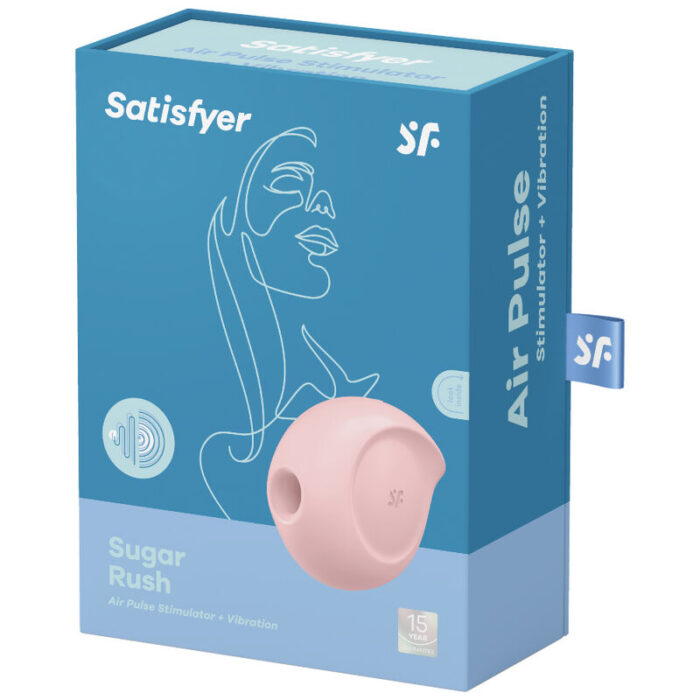 SATISFYER - SUGAR RUSH ESTIMULADOR Y VIBRADOR ROSA - CandyHot - Foto 4