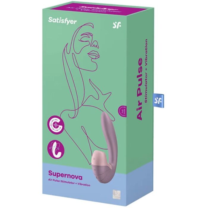 SATISFYER - SUPERNOVA ESTIMULADOR Y VIBRADOR ROSA - CandyHot - Foto 3