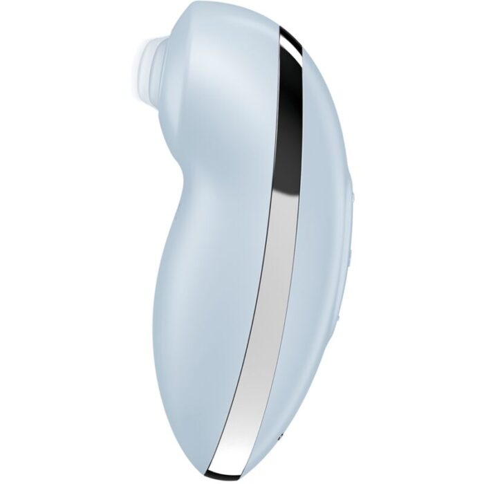 SATISFYER - TAP & CLIMAX 2 VIBRADOR & ESTIMULADOR AZUL - CandyHot - Foto 3
