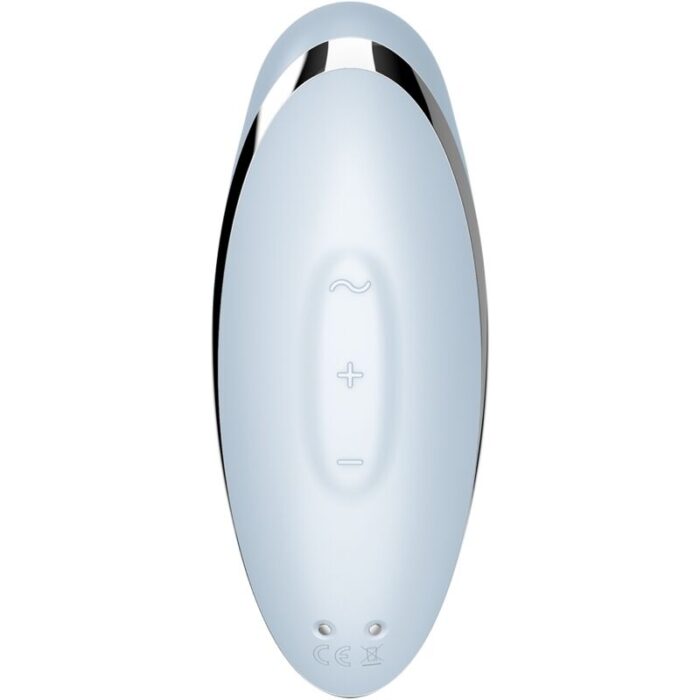 SATISFYER - TAP & CLIMAX 2 VIBRADOR & ESTIMULADOR AZUL - CandyHot - Foto 6