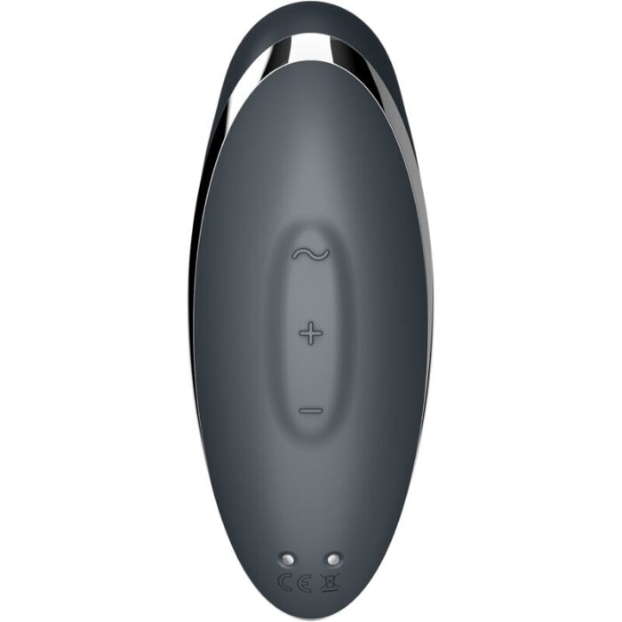 SATISFYER - TAP & CLIMAX 2 VIBRADOR & ESTIMULADOR GRIS - CandyHot - Foto 6