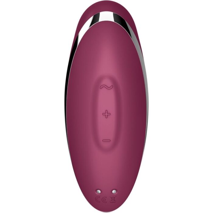 SATISFYER - TAP & CLIMAX 2 VIBRADOR & ESTIMULADOR ROJO - CandyHot - Foto 6