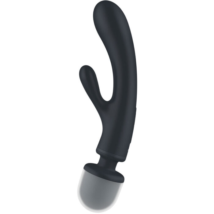 SATISFYER - TRIPLE LOVER MASAJEADOR VIBRADOR RABBIT GRIS - CandyHot - Foto 3