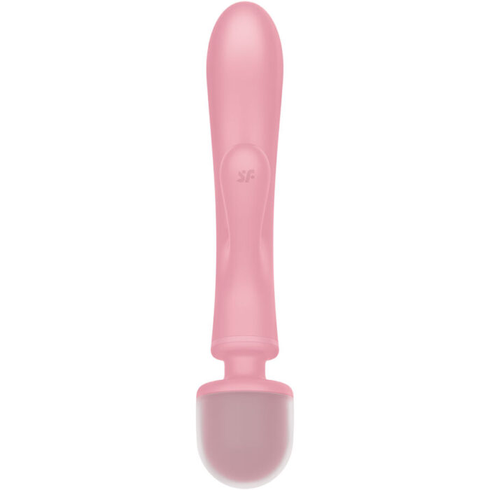 SATISFYER - TRIPLE LOVER MASAJEADOR VIBRADOR RABBIT ROSA - CandyHot - Foto 4