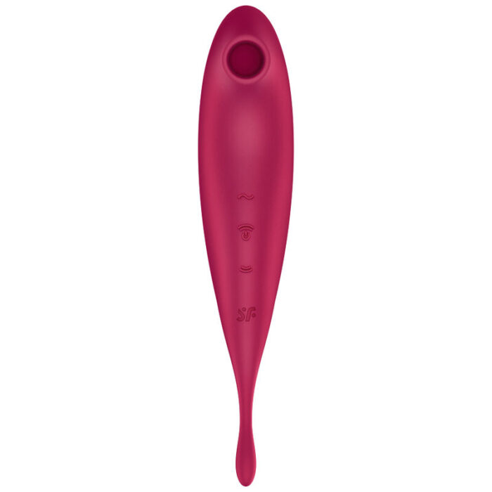 SATISFYER - TWIRLING PRO+ ESTIMULADOR Y VIBRADOR APP ROJO - CandyHot - Foto 2