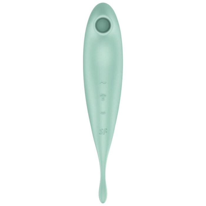 SATISFYER - TWIRLING PRO+ ESTIMULADOR Y VIBRADOR APP VERDE - CandyHot - Foto 2