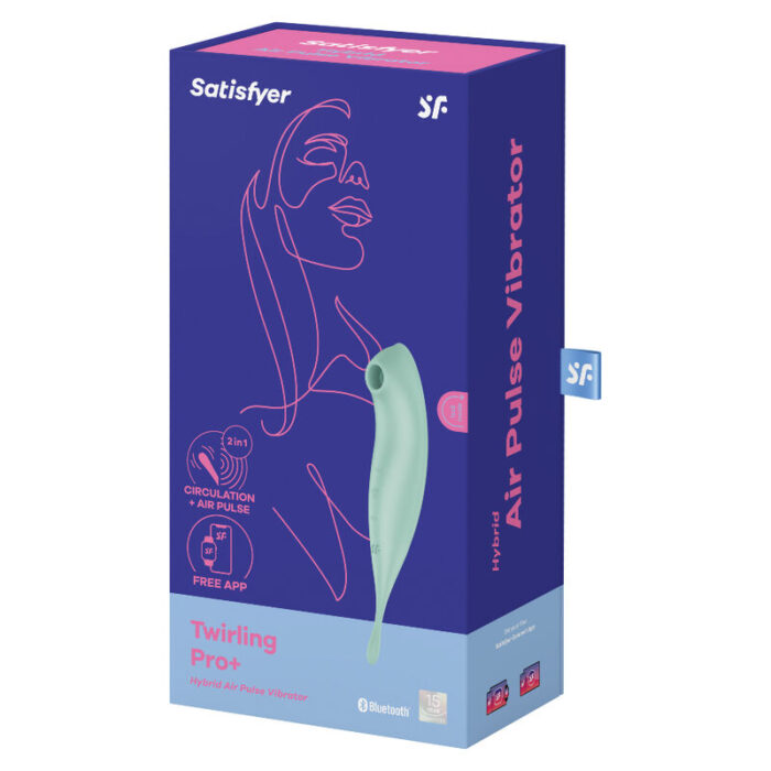 SATISFYER - TWIRLING PRO+ ESTIMULADOR Y VIBRADOR APP VERDE - CandyHot - Foto 3