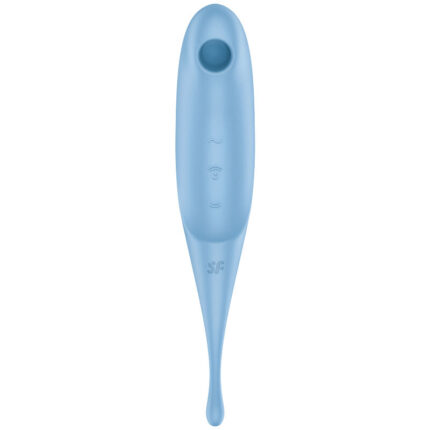 SATISFYER - TWIRLING PRO ESTIMULADOR Y VIBRADOR AZUL - CandyHot - Foto 2