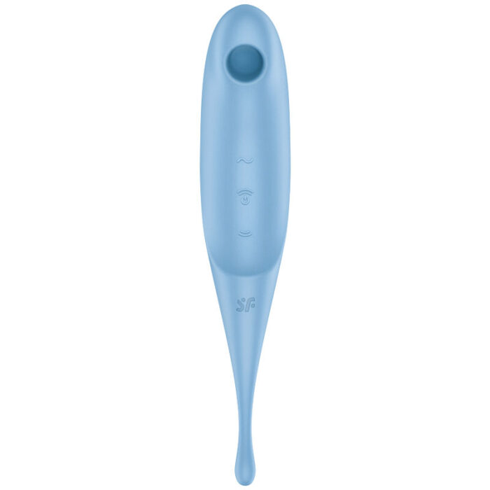 SATISFYER - TWIRLING PRO ESTIMULADOR Y VIBRADOR AZUL - CandyHot - Foto 2