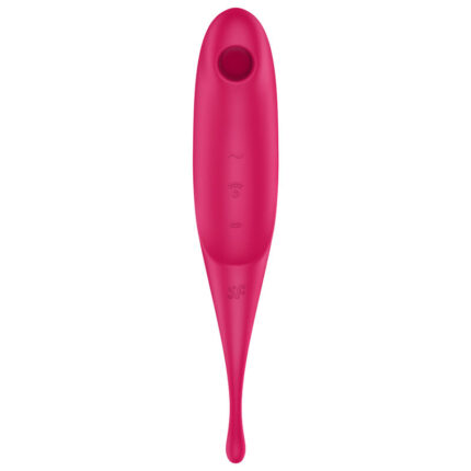 SATISFYER - TWIRLING PRO ESTIMULADOR Y VIBRADOR ROJO - CandyHot - Foto 2