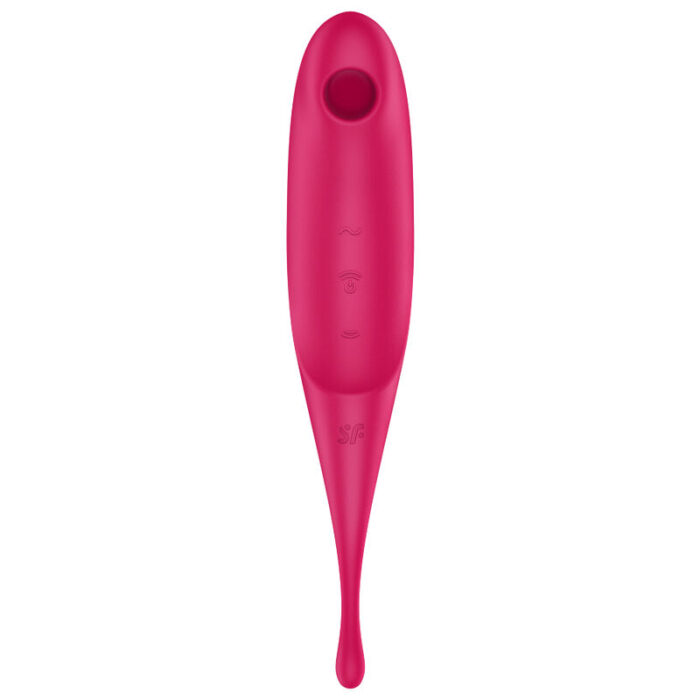 SATISFYER - TWIRLING PRO ESTIMULADOR Y VIBRADOR ROJO - CandyHot - Foto 2