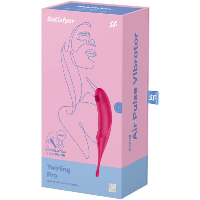 SATISFYER - TWIRLING PRO ESTIMULADOR Y VIBRADOR ROJO - CandyHot - Foto 4