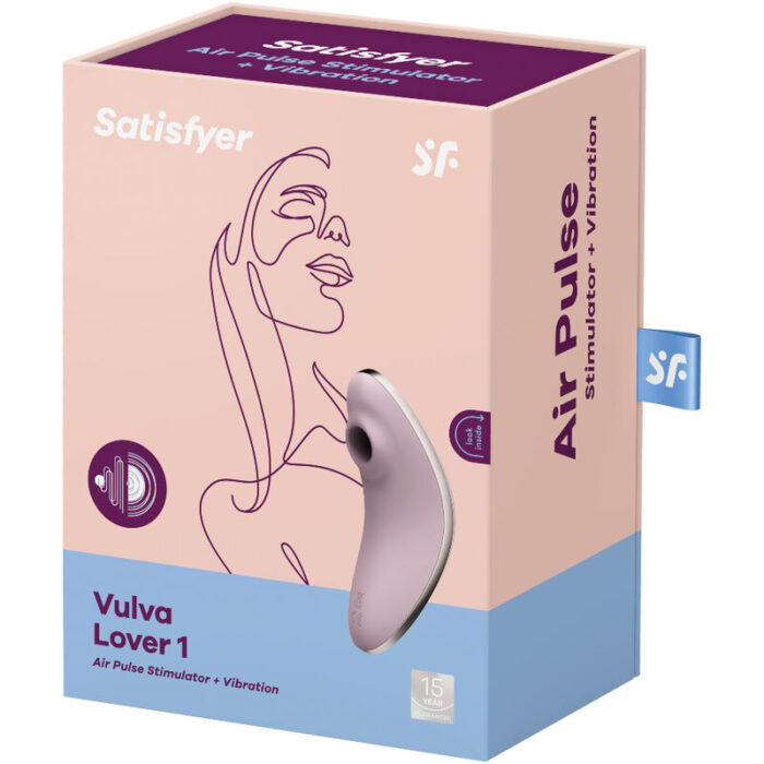SATISFYER - VULVA LOVER 1 ESTIMULADOR Y VIBRADOR VIOLETA - CandyHot - Foto 4