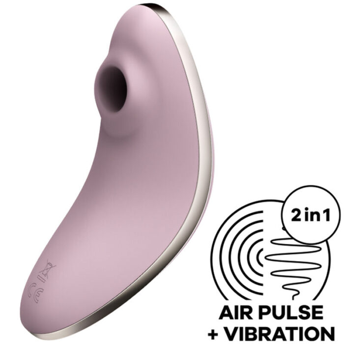 SATISFYER - VULVA LOVER 1 ESTIMULADOR Y VIBRADOR VIOLETA - CandyHot - Foto 1