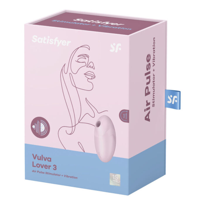 SATISFYER - VULVA LOVER 3 ESTIMULADOR Y VIBRADOR ROSA - CandyHot - Foto 4