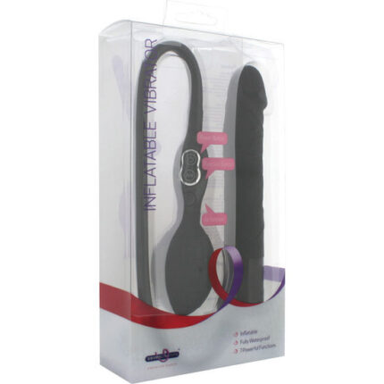 SEVEN CREATIONS - VIBRADOR HINCHABLE NEGRO - CandyHot - Foto 2