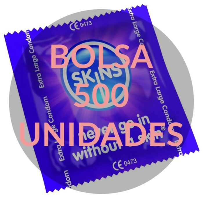 SKINS - PRESERVATIVO XXL BOLSA 500 UDS - CandyHot - Foto 2