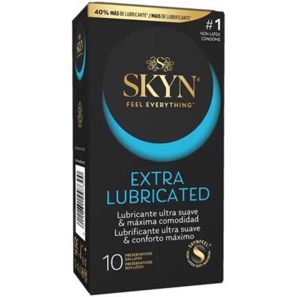 SKYN - PRESERVATIVO EXTRA LUBRICADO 10 UNIDADES - CandyHot - Foto 1