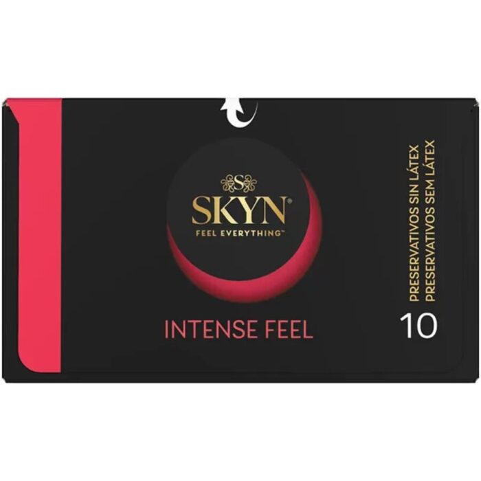 SKYN - PRESERVATIVO INTENSE FEEL TEXTURA CON DISEÑO ONDULADO 10 UNIDADES - CandyHot - Foto 3