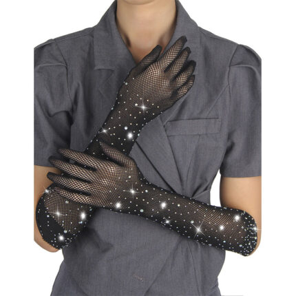 SUBBLIME - 957469 GUANTES TRANSPARENTES CON BRILLO NEGRO S/M - CandyHot - Foto 2