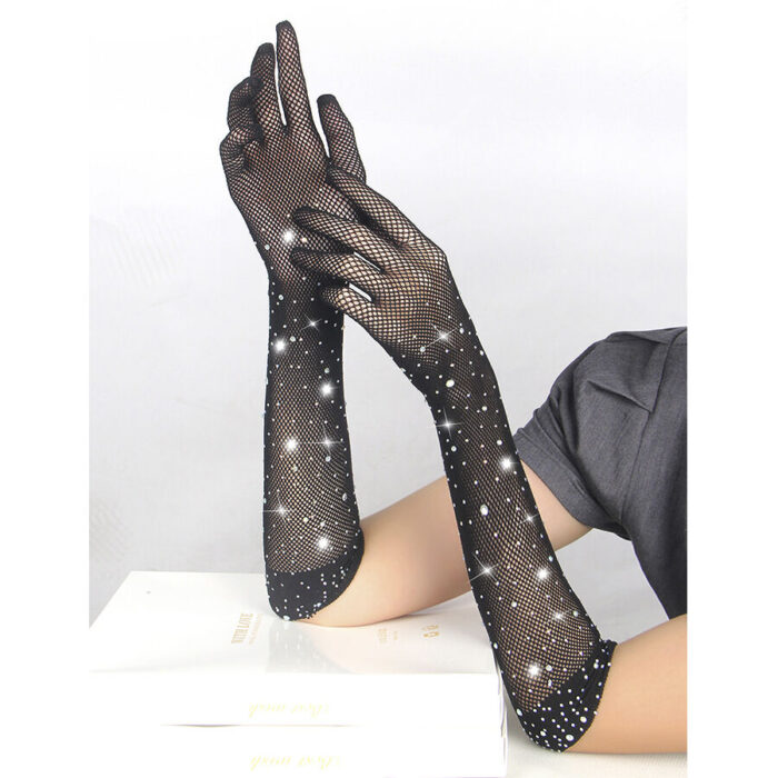 SUBBLIME - 957469 GUANTES TRANSPARENTES CON BRILLO NEGRO S/M - CandyHot - Foto 6