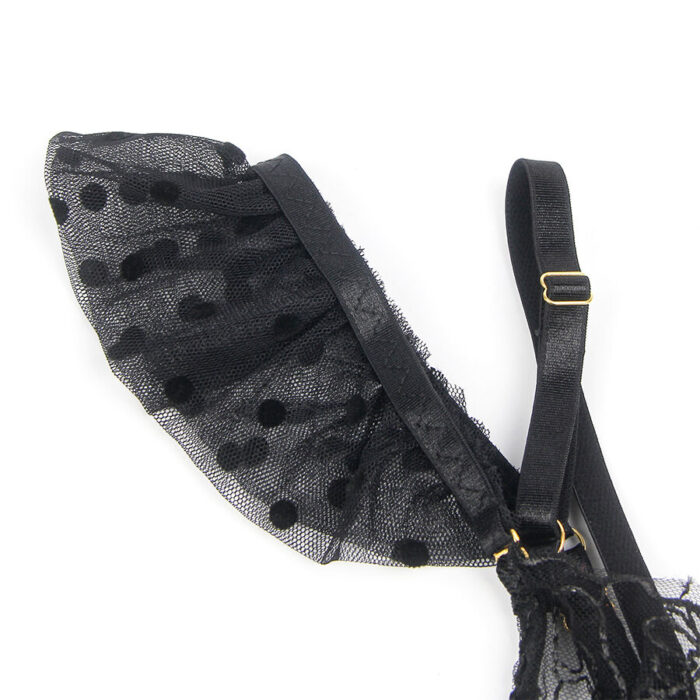 SUBBLIME - 957490 CONJUNTO SUJETADOR Y LIGA DE ENCAJE NEGRO L/XL - CandyHot - Foto 6
