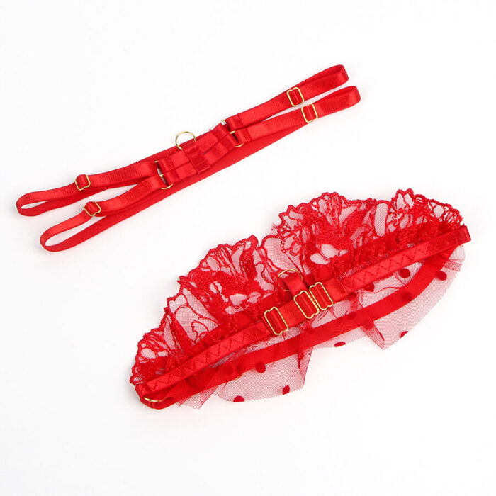 SUBBLIME - 957506 CONJUNTO SUJETADOR Y LIGA DE ENCAJE ROJO S/M - CandyHot - Foto 6