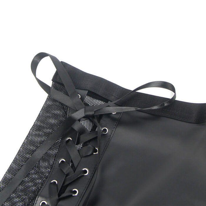 SUBBLIME - 957582 CONJUNTO SUJETADOR Y FALDA DE CUERO NEGRO S/M - CandyHot - Foto 6