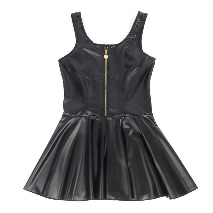 SUBBLIME - 957674 VESTIDO DE CUERO CON CREMALLERA DE CORAZÓN NEGRO L/XL - CandyHot - Foto 5