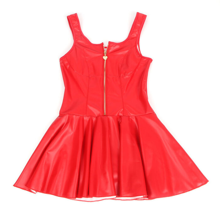 SUBBLIME - 957681 VESTIDO DE CUERO CON CREMALLERA DE CORAZÓN ROJO S/M - CandyHot - Foto 5