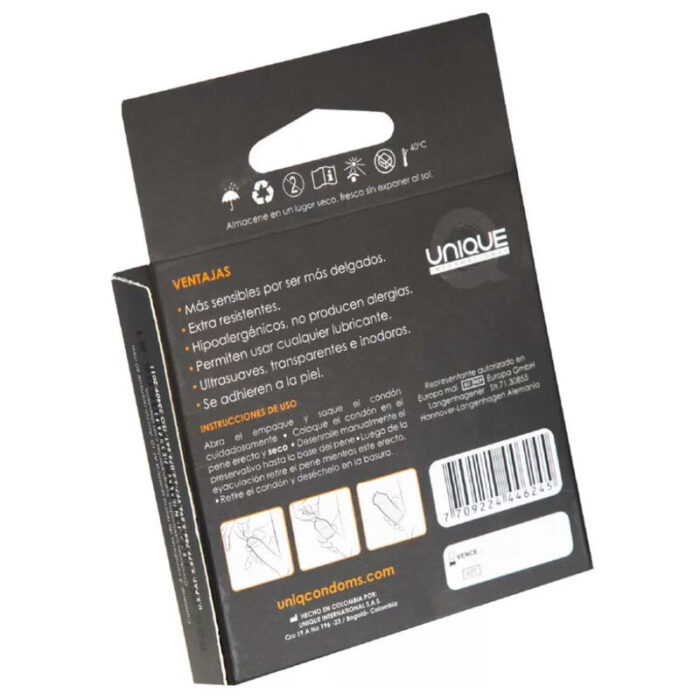 UNIQ - CLASSIC PRESERVATIVOS SIN LATEX 3 UNIDADES - CandyHot - Foto 2