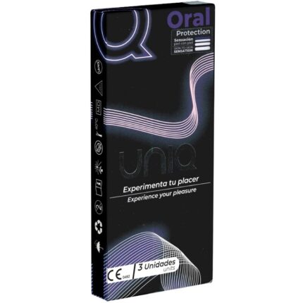 UNIQ - ORAL MASK PRESERVATIVOS SIN LATEX 3 UNIDADES - CandyHot - Foto 1