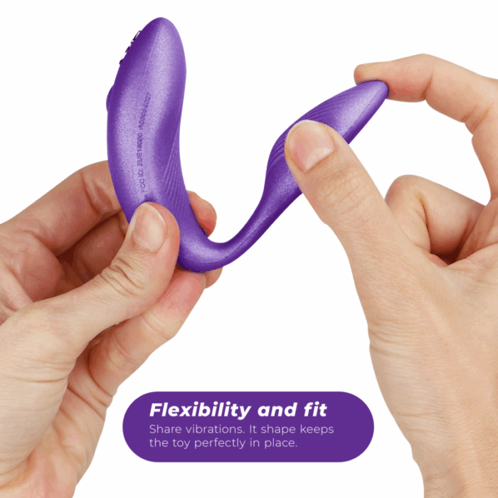 WE-VIBE - CHORUS VIBRADOR PAREJAS CON CONTROL SQUEEZE LILA - CandyHot - Foto 4