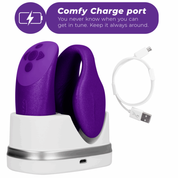 WE-VIBE - CHORUS VIBRADOR PAREJAS CON CONTROL SQUEEZE LILA - CandyHot - Foto 5
