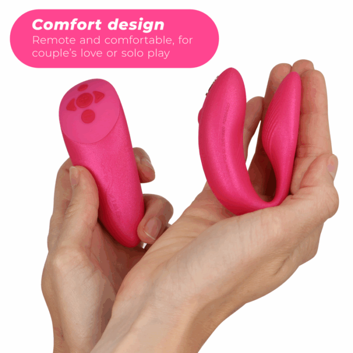 WE-VIBE - CHORUS VIBRADOR PAREJAS CON CONTROL SQUEEZE ROSA - CandyHot - Foto 3