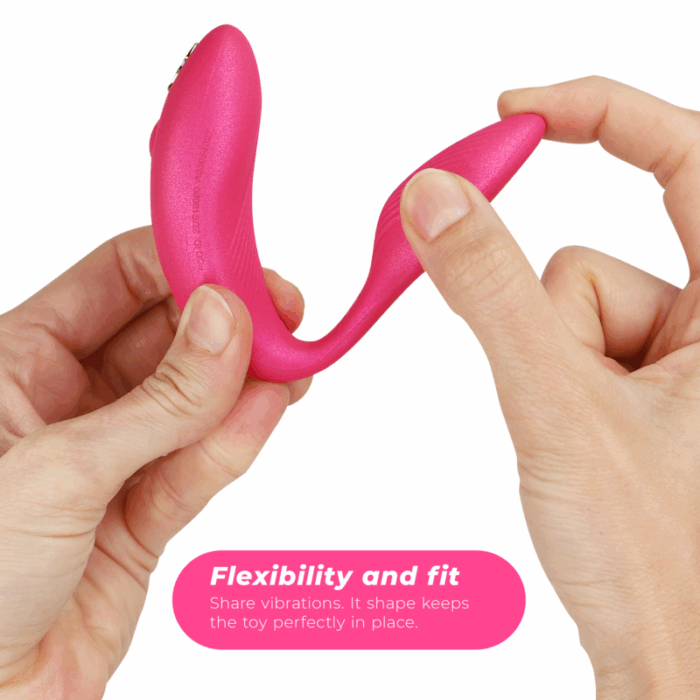 WE-VIBE - CHORUS VIBRADOR PAREJAS CON CONTROL SQUEEZE ROSA - CandyHot - Foto 4
